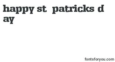 EnschedeserialHeavyRegular font – St Patricks Day Fonts